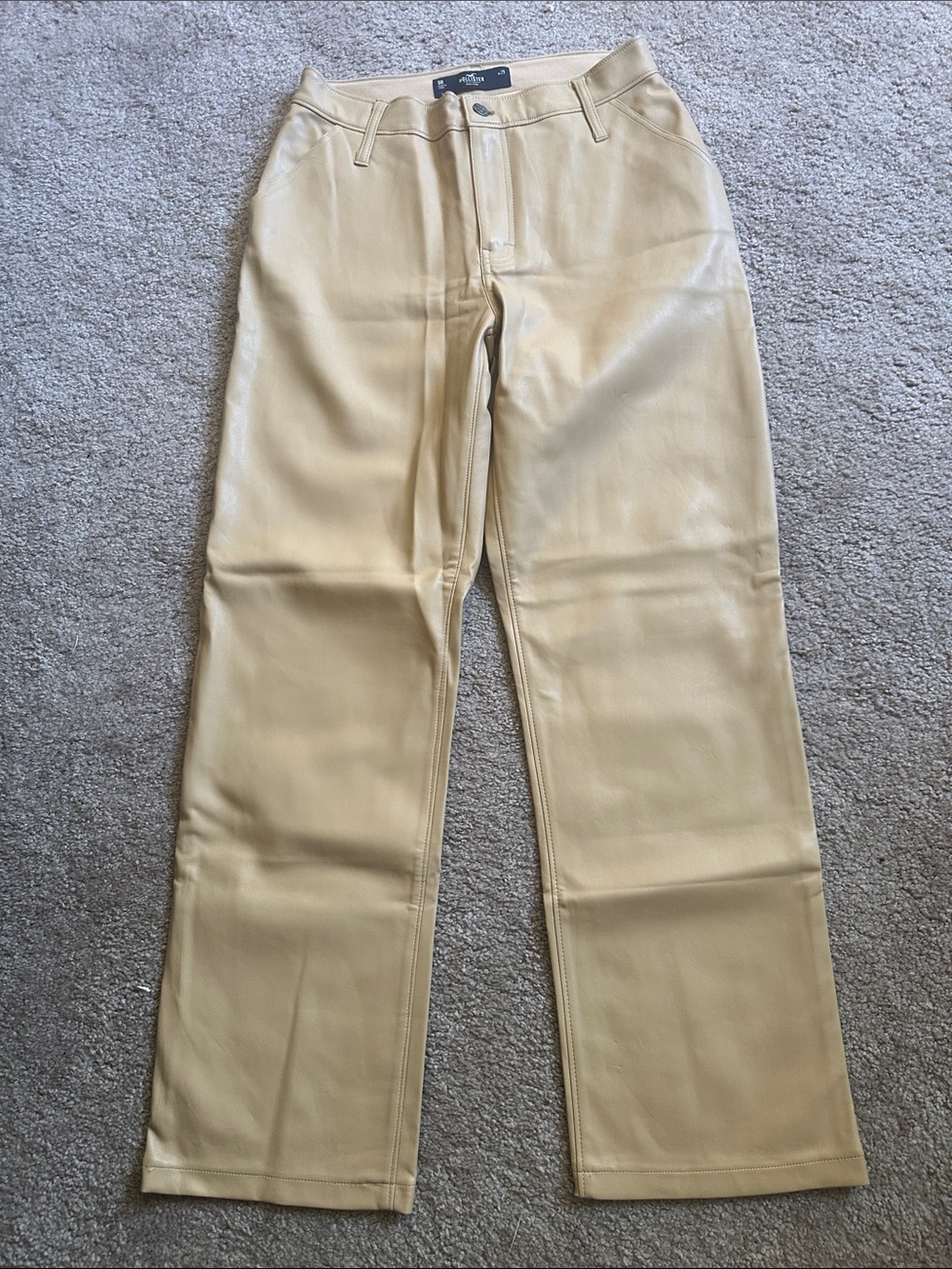Hollister California High Rise faux leather jeans